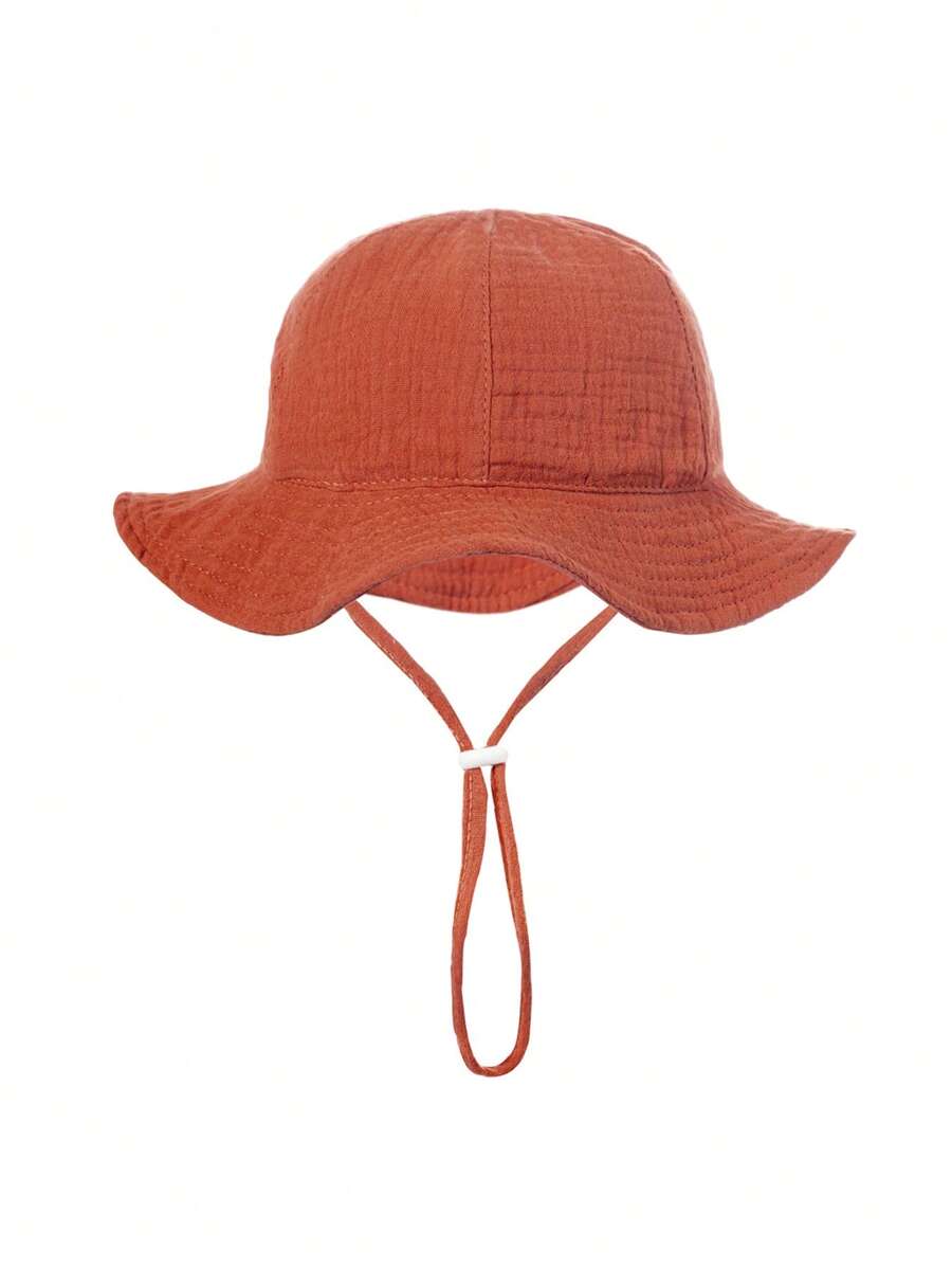 1pc Soft Infant Bucket Hat for Casual Daily Outdoor Wear