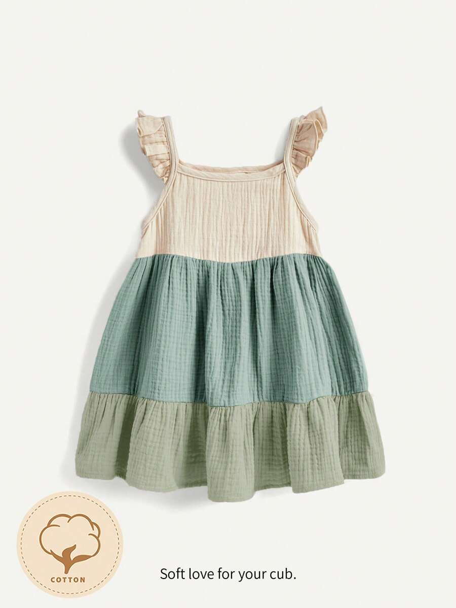 Newborn Girls Floral And Plaid Summer Dress Cute Lightweight Vacation Outfit