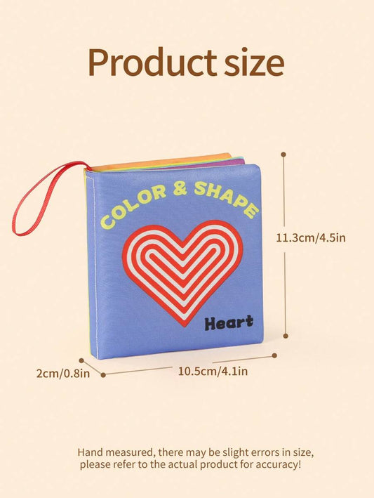 Montessori Baby Cloth Books Washable Tear Resistant Sensory Learning Book Set for Toddlers Early Education Toy Gift