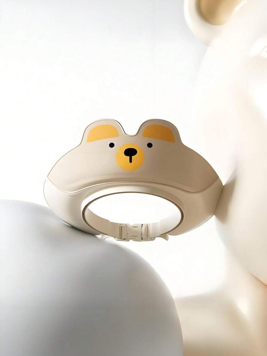 Baby Bear Shampoo Cap Adjustable Waterproof Bath Visor Ear Protection Shower Cap for Toddlers