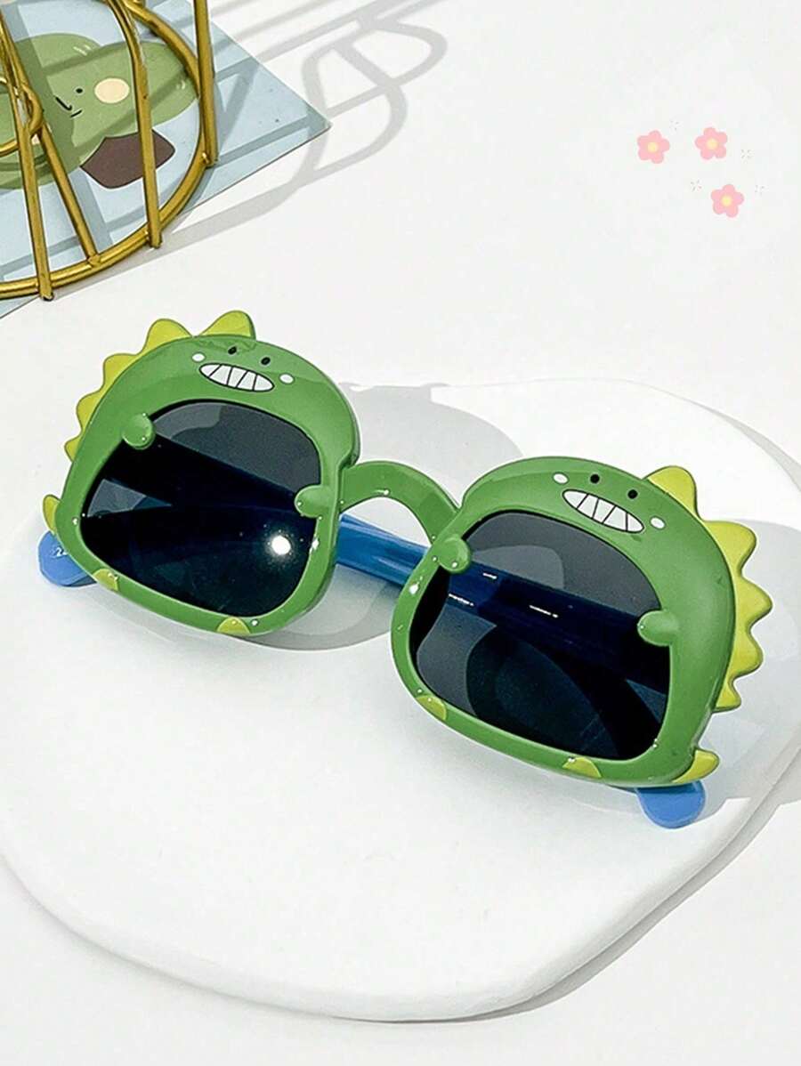 Boys Cute Dinosaur Fashion Glasses – Simple & Personalized, Comfortable Lightweight Cartoon Eyewear for Daily Wear