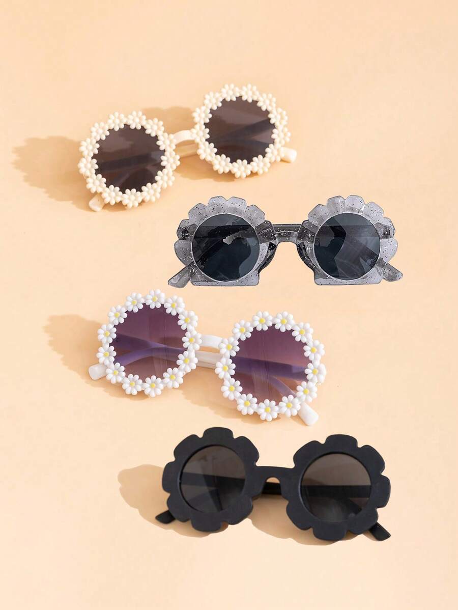 1-4 Pcs Kids Cute Fashion Glasses - Personalized Children's Eyewear Pack, Creative Back to School Gift for Boys & Girls