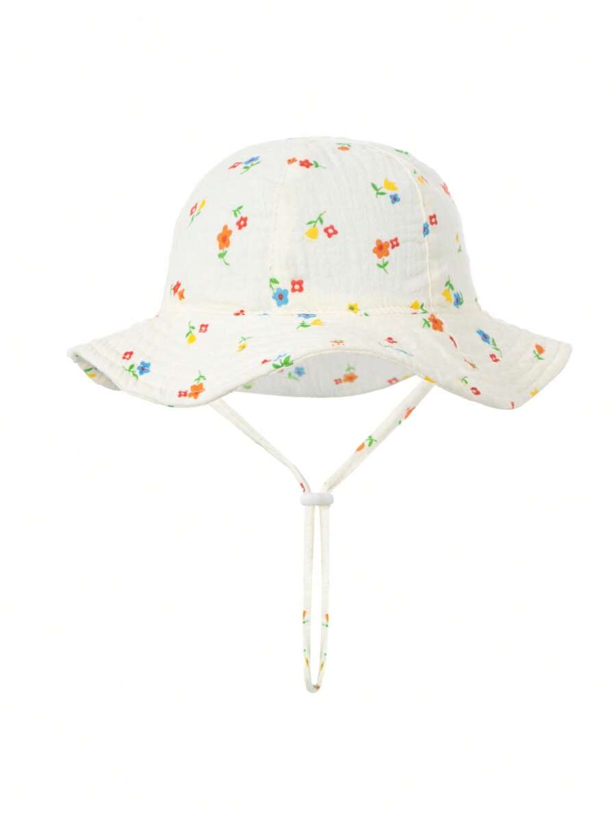 1pc Soft Infant Bucket Hat for Casual Daily Outdoor Wear