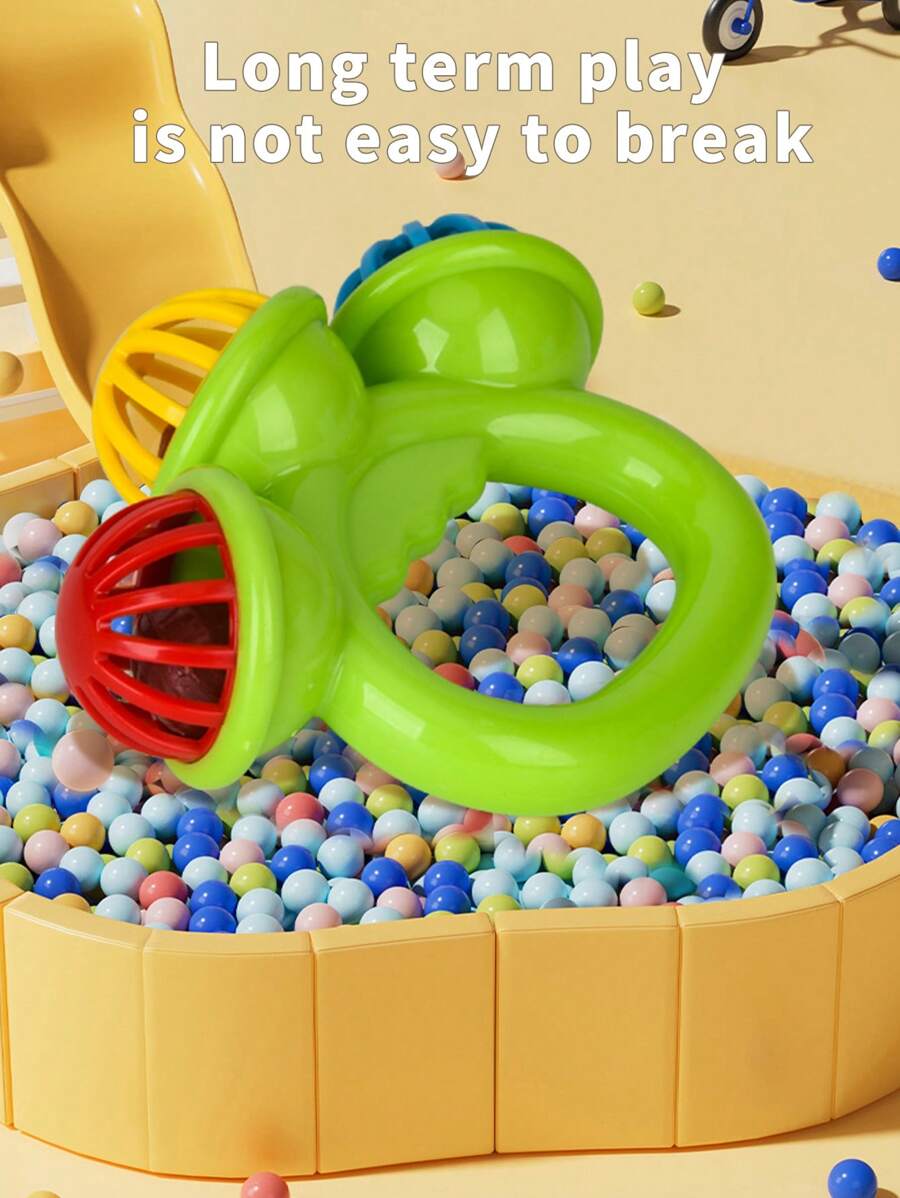 Baby 3 Head Rattle Toy Educational Grasp Training Sensory Toy for 0-12 Months Boys and Girls