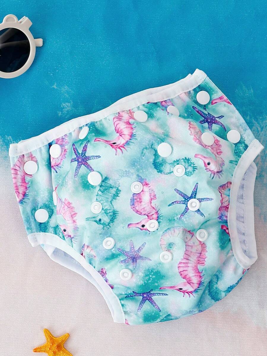 Reusable Baby Swim Diaper Adjustable Toddler Swimming Diaper for Boys and Girls 9 Months to 3 Years