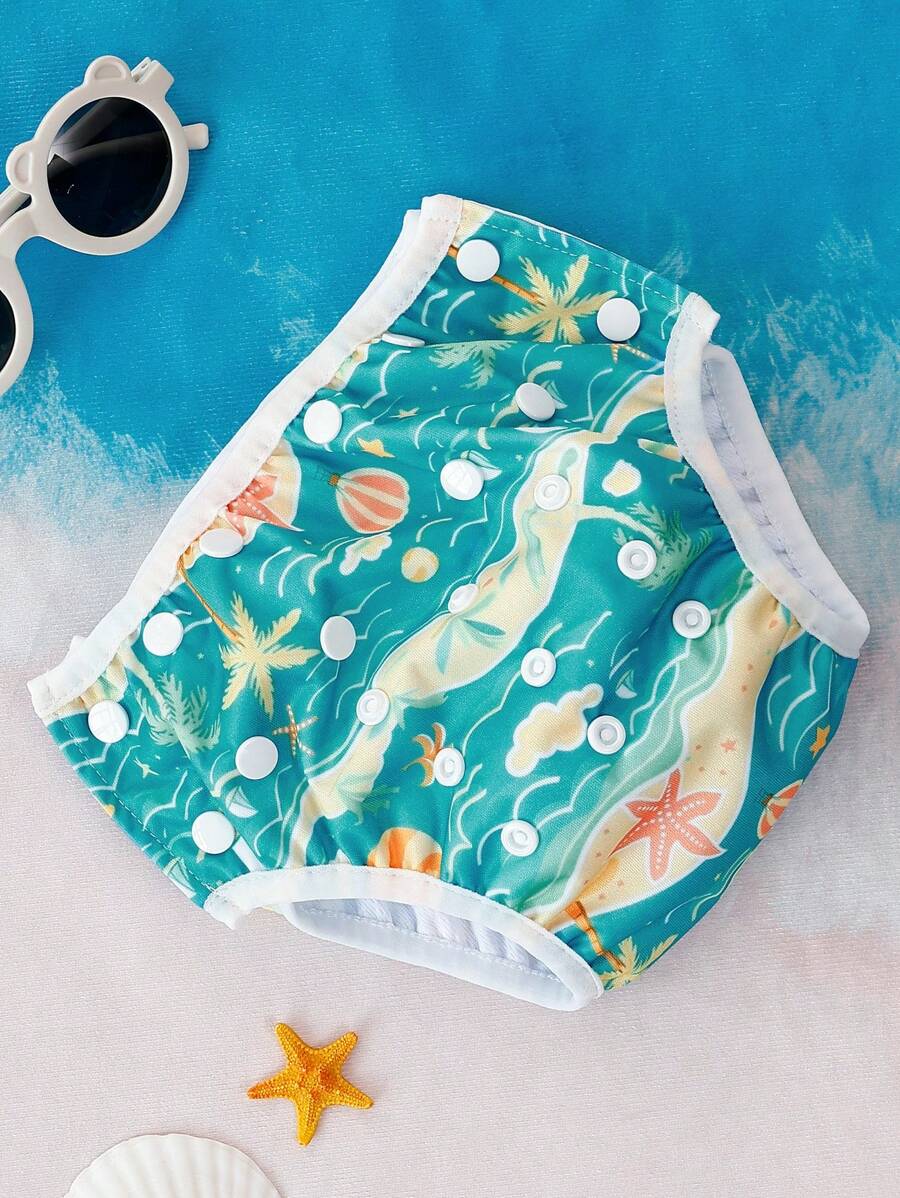 Reusable Baby Swim Diaper Adjustable Toddler Swimming Diaper for Boys and Girls 9 Months to 3 Years