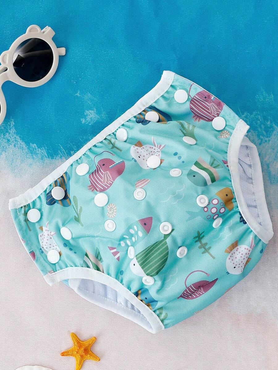 Reusable Baby Swim Diaper Adjustable Toddler Swimming Diaper for Boys and Girls 9 Months to 3 Years