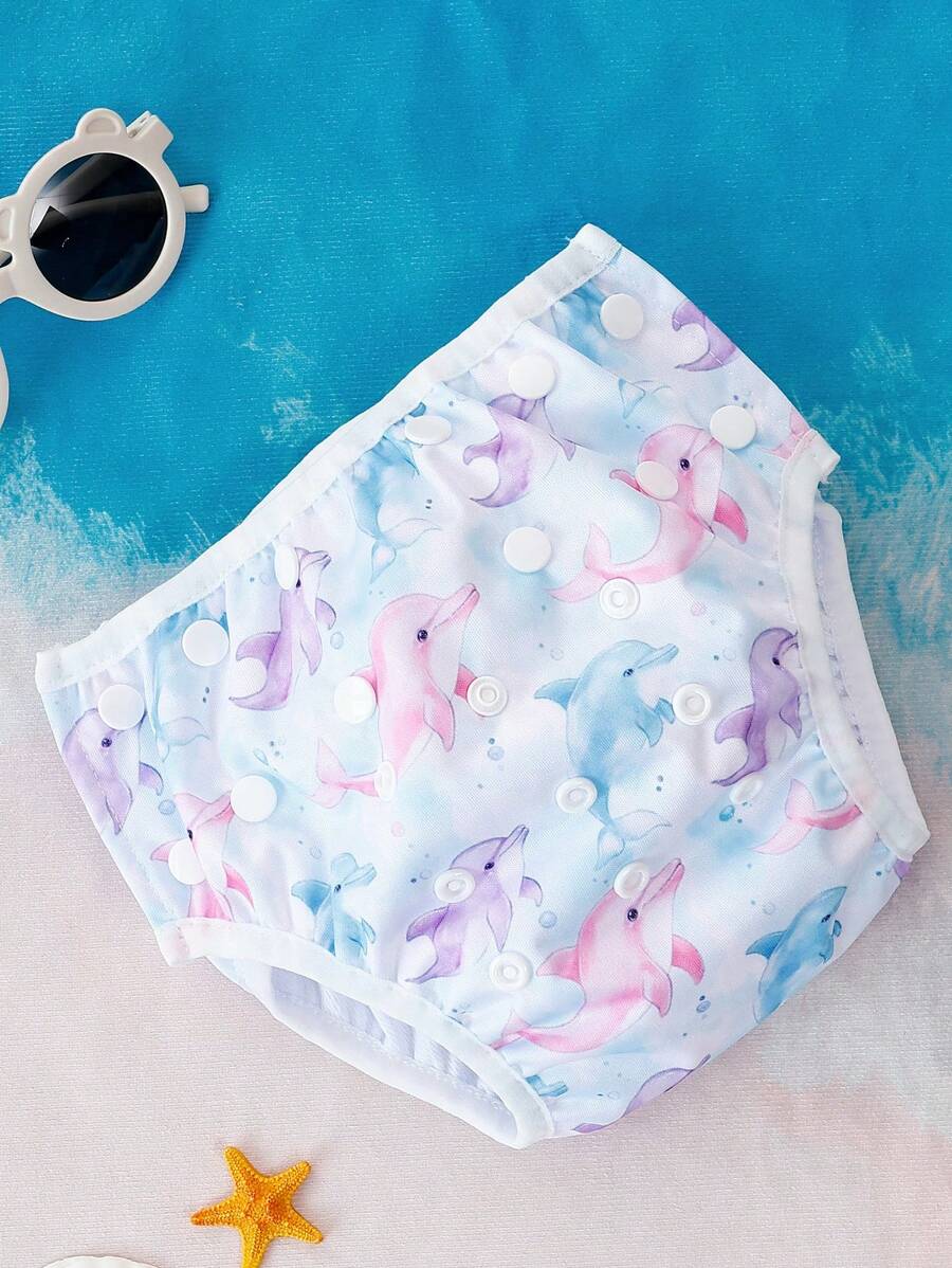 Reusable Baby Swim Diaper Adjustable Toddler Swimming Diaper for Boys and Girls 9 Months to 3 Years