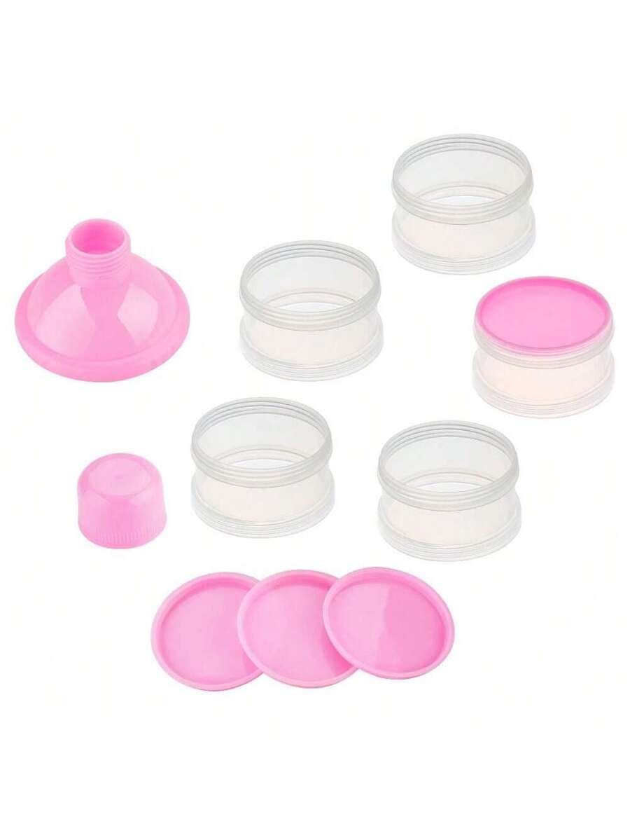 Portable Baby Formula Dispenser Milk Powder Storage Container 4 Layer 5 Layer Food Storage Box