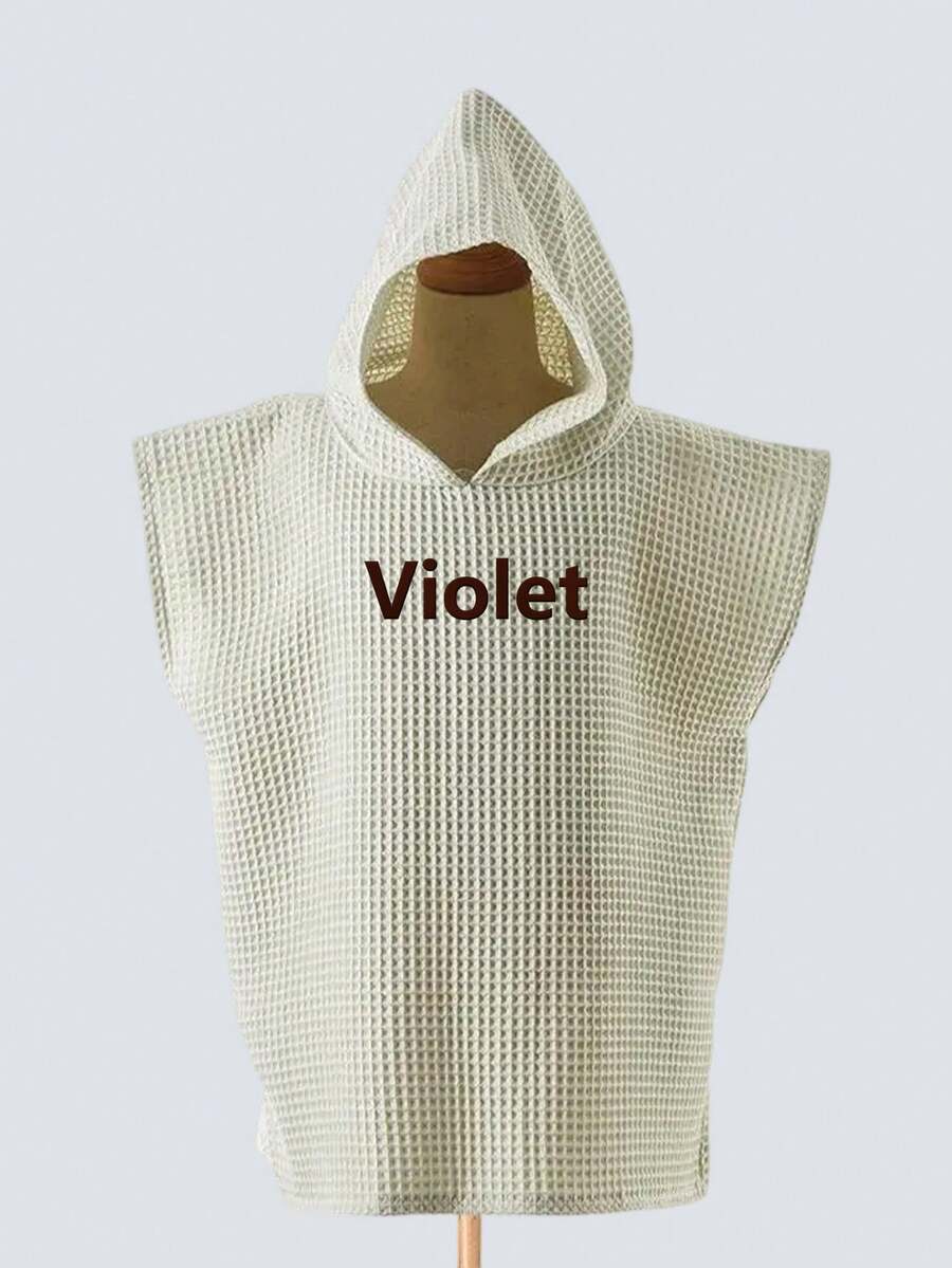 Personalized Toddler Hooded Towel Cape Custom Name Embroidered Quick Dry Bath and Swim Cover for Kids 1-3 Years