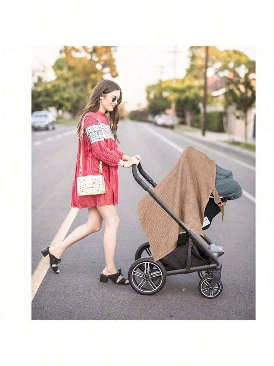 Breathable Nursing Cover Multi Use Baby Car Seat Cover Stroller Canopy Breastfeeding Privacy Cover