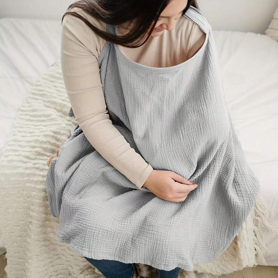 Breathable Nursing Cover Multi Use Baby Car Seat Cover Stroller Canopy Breastfeeding Privacy Cover
