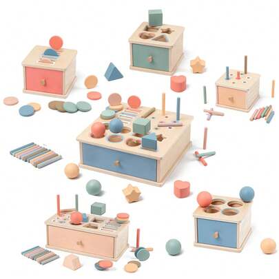Montessori Colour & Shape Sorting Box – Fine Motor Skills and Early Learning Toy for Toddlers