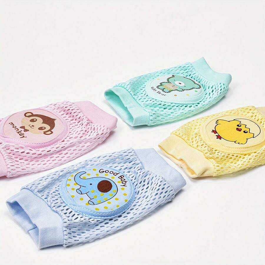Baby Crawling Knee Pads Breathable Mesh Anti Slip Knee Protectors for Learning to Walk