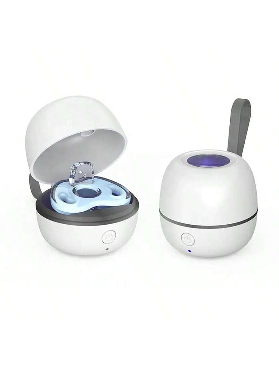 Portable UV Pacifier Sterilizer Case Rechargeable Disinfection Storage Box for Baby and Travel Essentials
