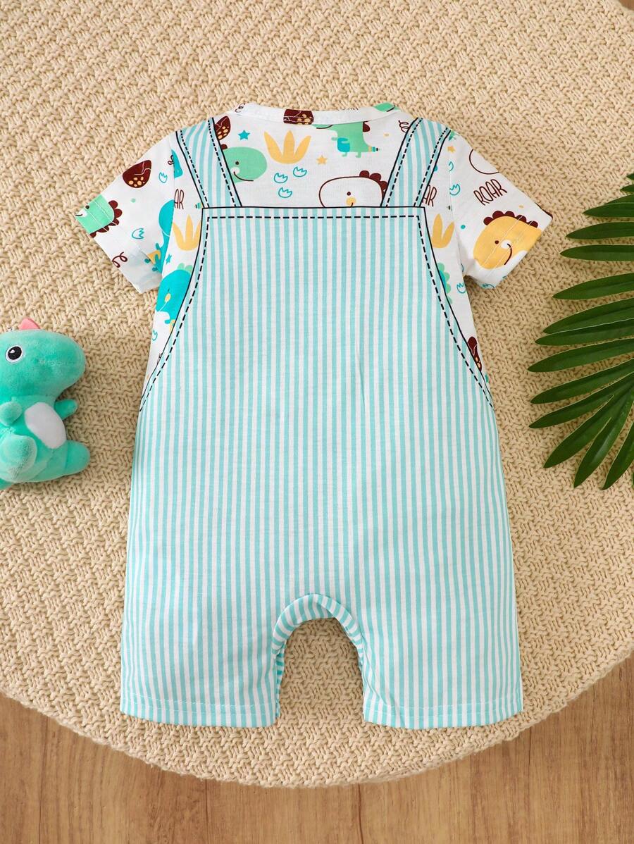 Baby Boy Cute Animal Party Print One Piece Pants Casual Soft Everyday Outfit