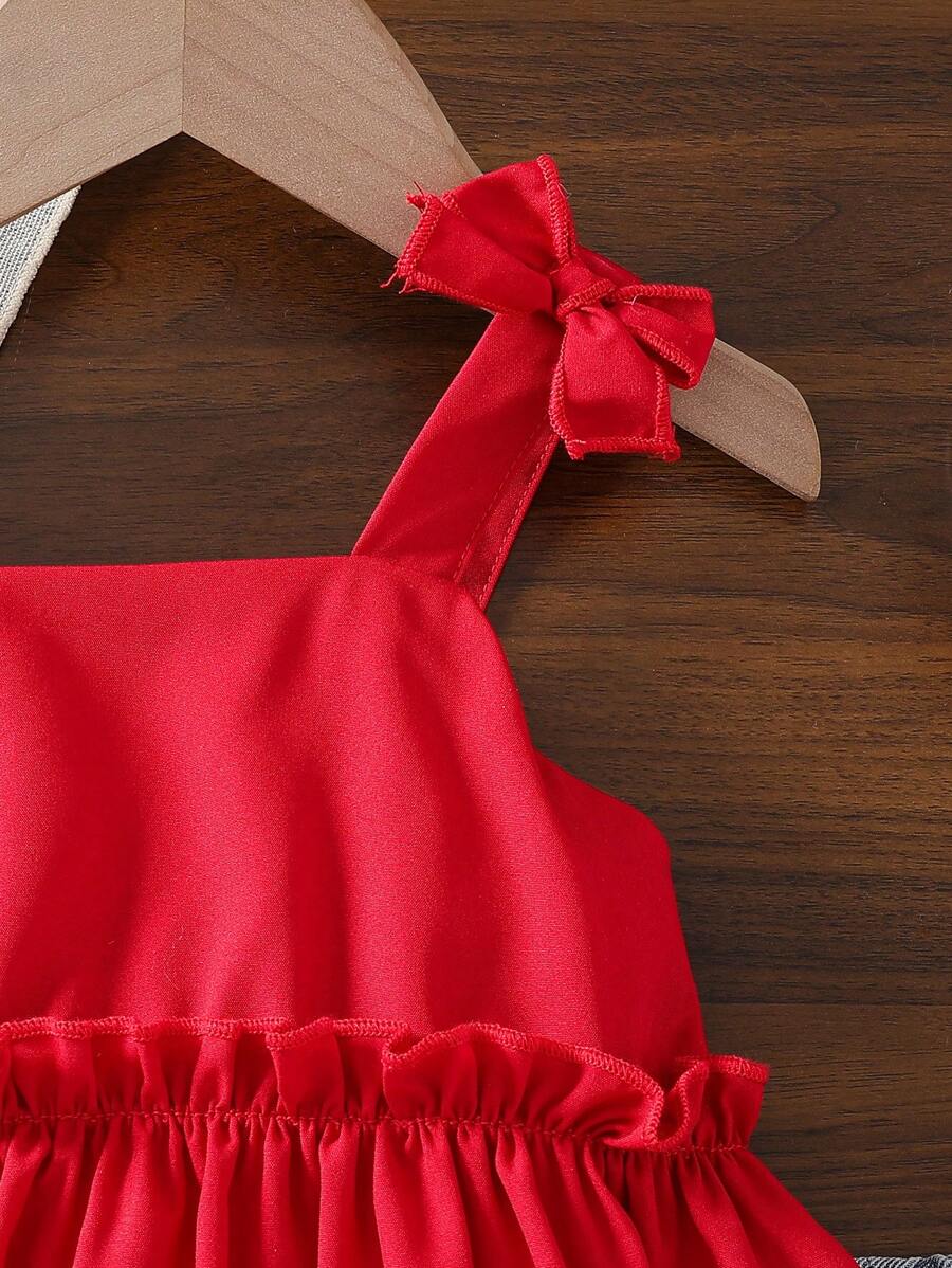 Cute Cherry Summer Clothing Set For Little Girls Party And Outing Style