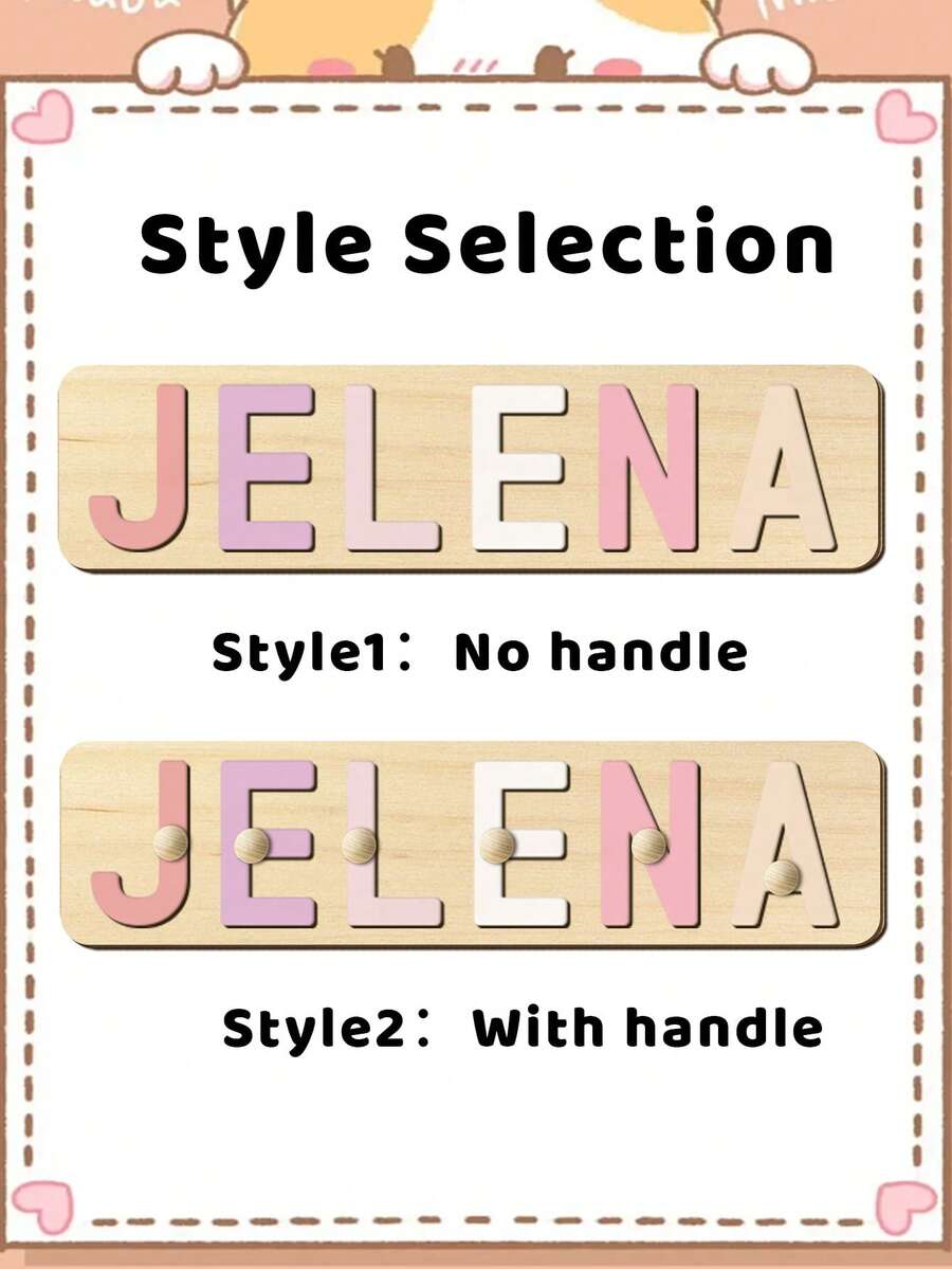 Personalized Wooden Name Sign Custom Letter Wall Decor Handmade Room and Home Decoration Gift
