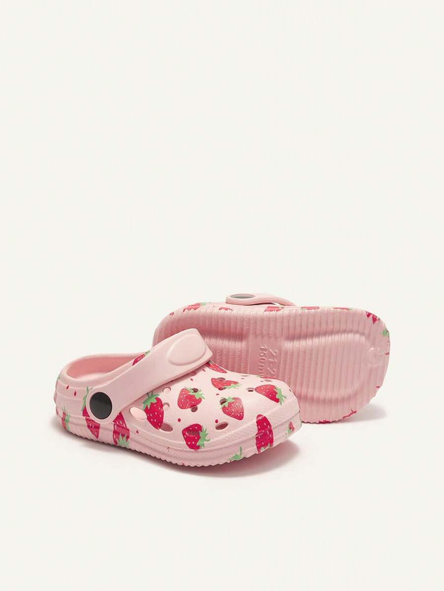 Cozy Pixies Kids Cartoon Strawberry Beach Sandals Cute Breathable Shoes for Infants & Toddlers