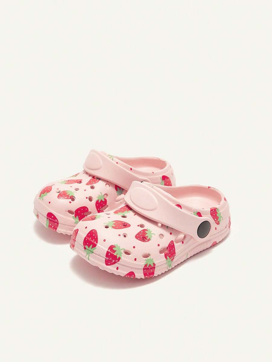 Cozy Pixies Kids Cartoon Strawberry Beach Sandals Cute Breathable Shoes for Infants & Toddlers