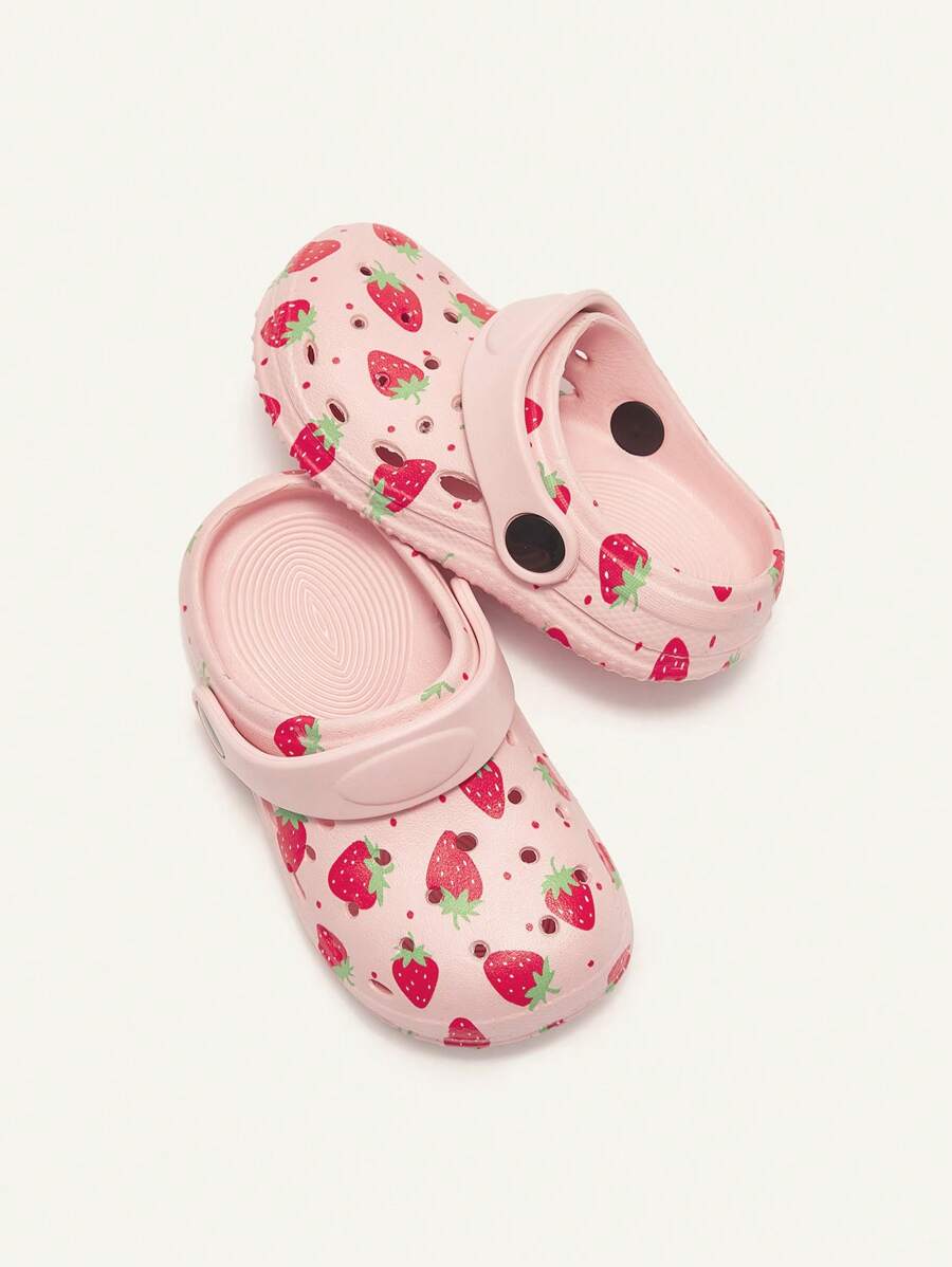 Cozy Pixies Kids Cartoon Strawberry Beach Sandals Cute Breathable Shoes for Infants & Toddlers