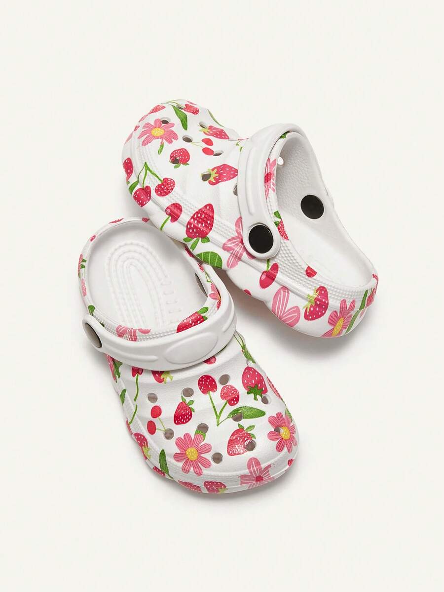 Cozy Pixies Kids Cartoon Strawberry Beach Sandals Cute Breathable Shoes for Infants & Toddlers