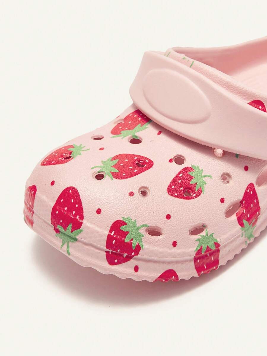 Cozy Pixies Kids Cartoon Strawberry Beach Sandals Cute Breathable Shoes for Infants & Toddlers