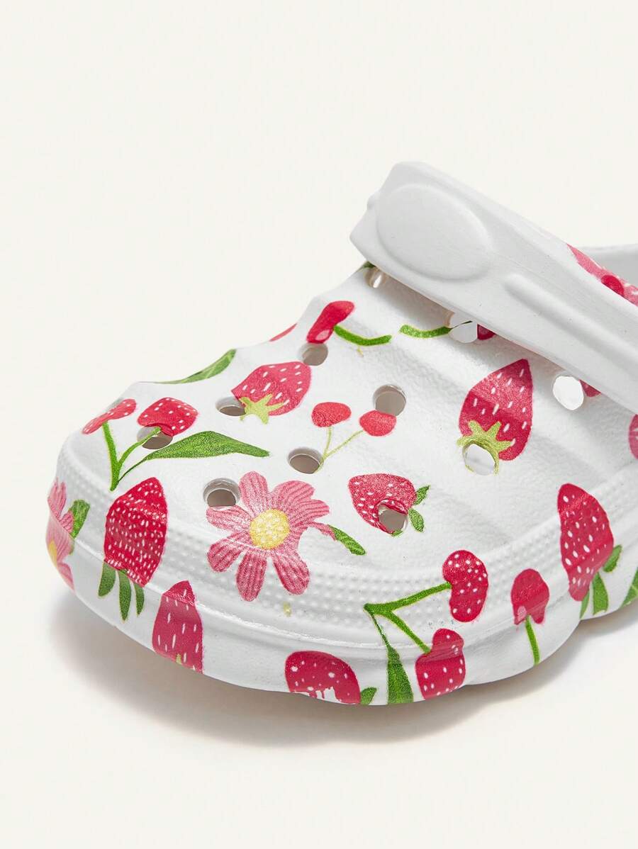 Cozy Pixies Kids Cartoon Strawberry Beach Sandals Cute Breathable Shoes for Infants & Toddlers
