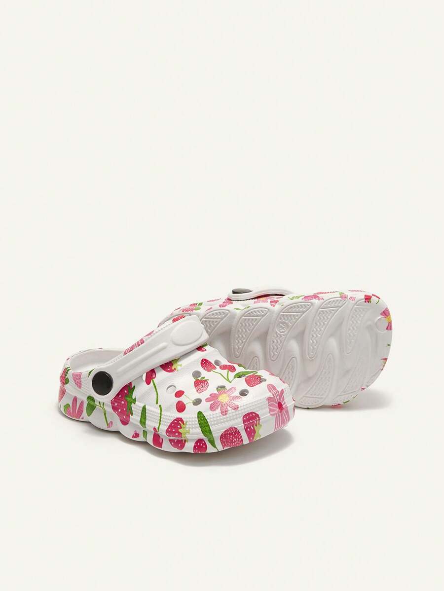 Cozy Pixies Kids Cartoon Strawberry Beach Sandals Cute Breathable Shoes for Infants & Toddlers