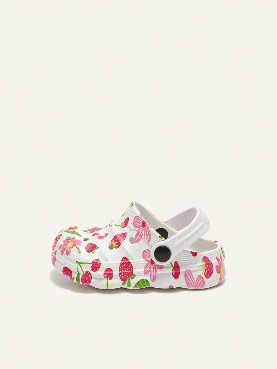 Cozy Pixies Kids Cartoon Strawberry Beach Sandals Cute Breathable Shoes for Infants & Toddlers