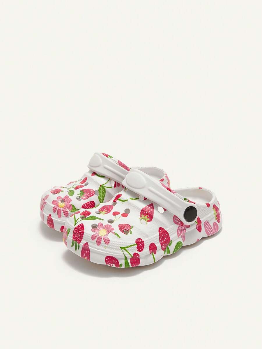 Cozy Pixies Kids Cartoon Strawberry Beach Sandals Cute Breathable Shoes for Infants & Toddlers