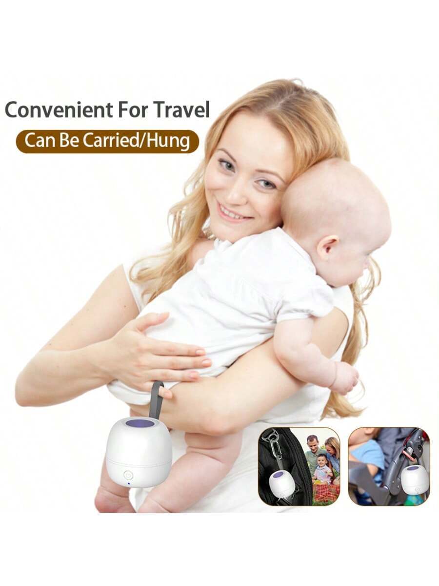 Portable UV Pacifier Sterilizer Case Rechargeable Disinfection Storage Box for Baby and Travel Essentials