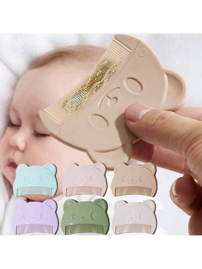 3pcs Baby Scalp Brush Set Soft Newborn Cradle Cap Brush Infant Hair and Scalp Care Grooming Kit