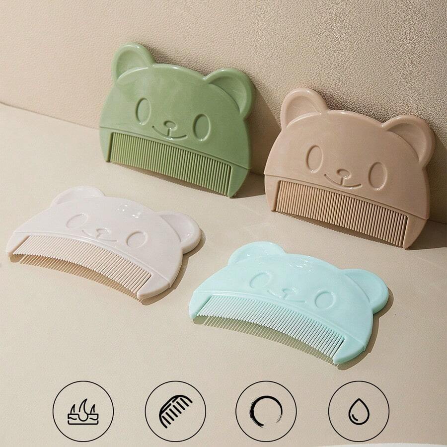 3pcs Baby Scalp Brush Set Soft Newborn Cradle Cap Brush Infant Hair and Scalp Care Grooming Kit
