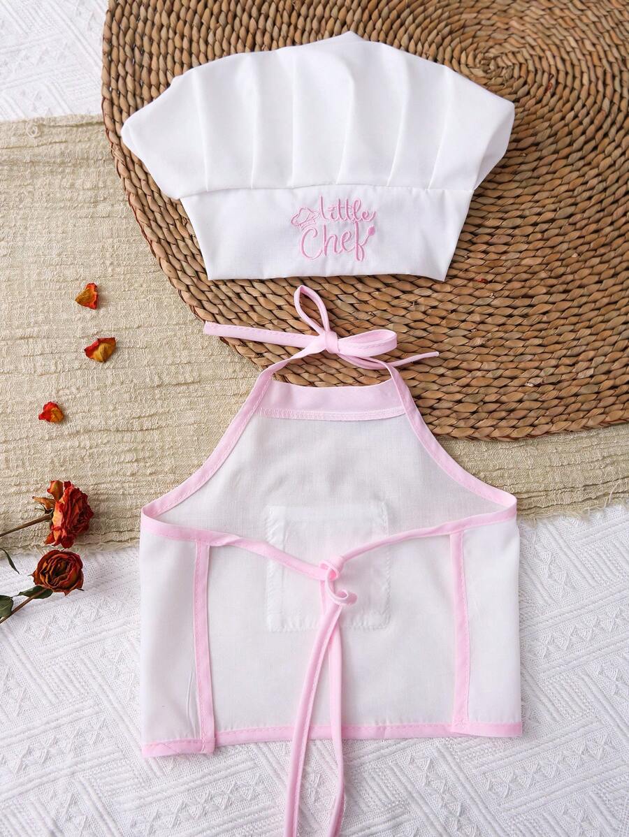 Baby Boy Chef Hat and Apron Photography Outfit Set for Newborn Photoshoots
