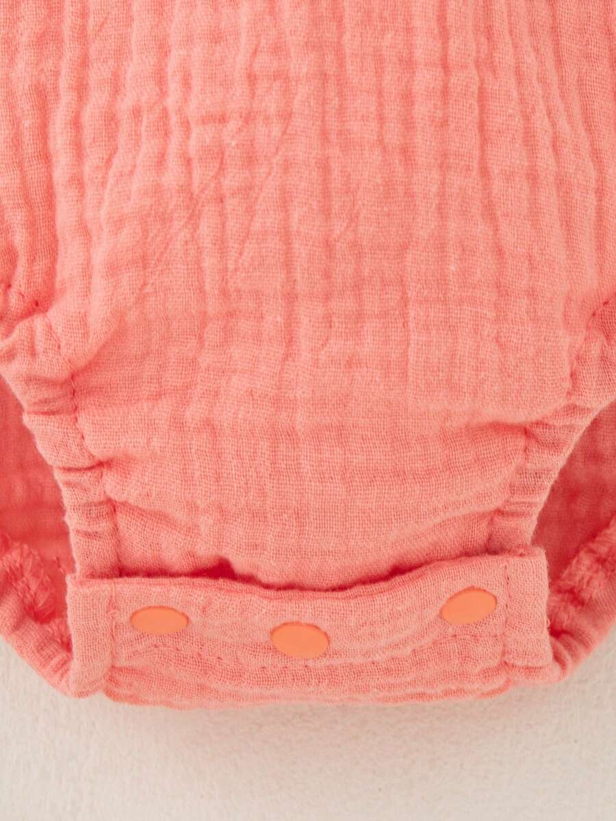 Lemon Print Ruffle Trim Bodysuit and Headband Set for Cute Summer Daily Wear