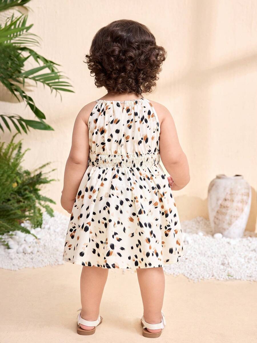 Baby Girl Leopard Print Sleeveless Dress Cute Summer Vacation Outfit Mommy and Me Matching Look