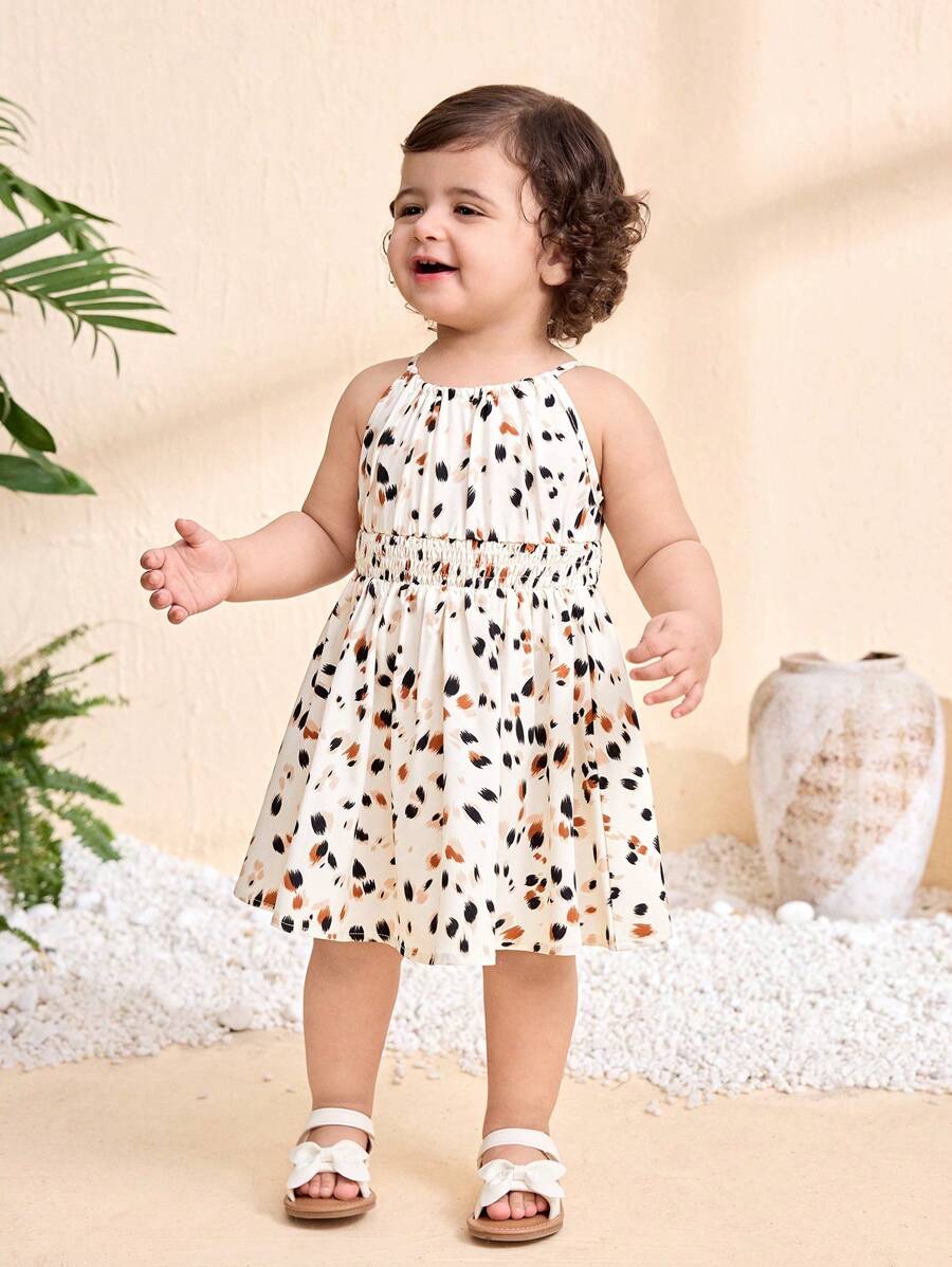 Baby Girl Leopard Print Sleeveless Dress Cute Summer Vacation Outfit Mommy and Me Matching Look