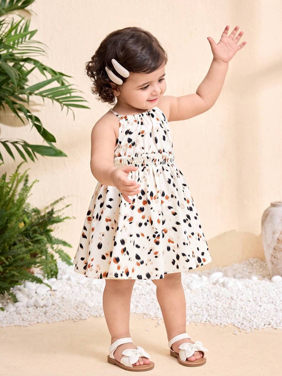 Baby Girl Leopard Print Sleeveless Dress Cute Summer Vacation Outfit Mommy and Me Matching Look