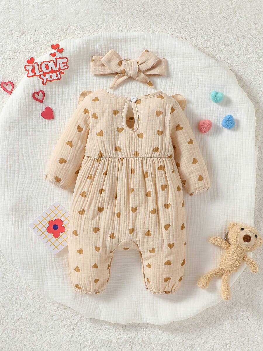 Baby Floral Butterfly Decor Long Sleeve Romper for Cute Daily Wear and Outings