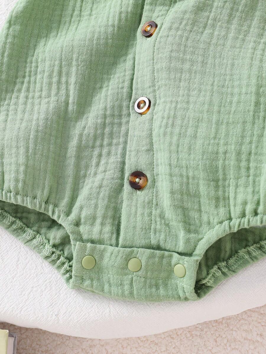 Dinosaur Bodysuit and Hat Outfit Set for Cute Summer Daily Wear
