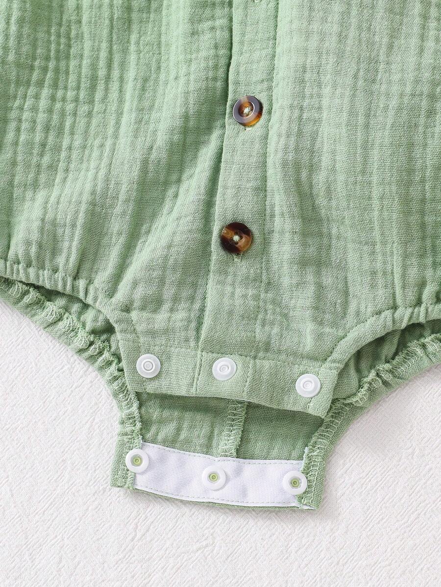 Dinosaur Bodysuit and Hat Outfit Set for Cute Summer Daily Wear