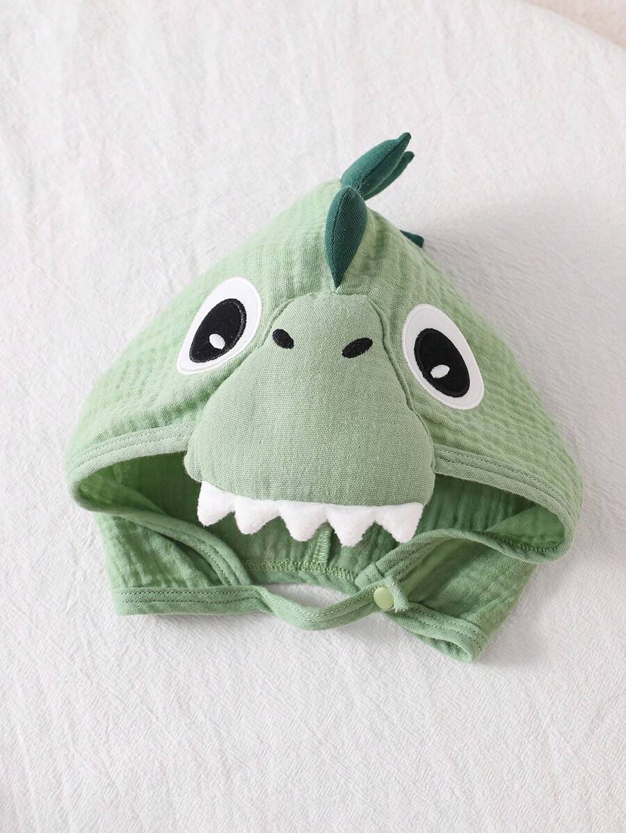 Dinosaur Bodysuit and Hat Outfit Set for Cute Summer Daily Wear
