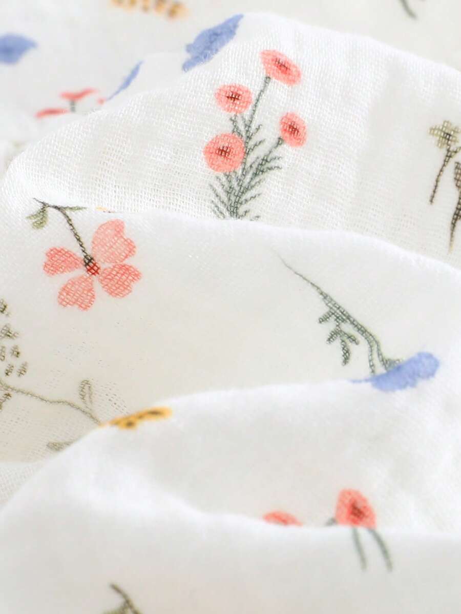 Baby Ditsy Floral Cinched Waist Dress for Cute Spring and Summer Wear