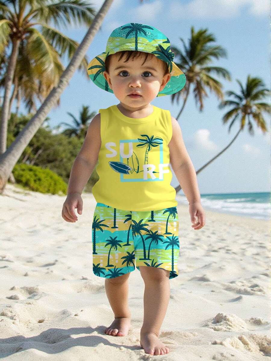 Infant Boys 3T Swim Suit and Surf Outfit Set for Summer