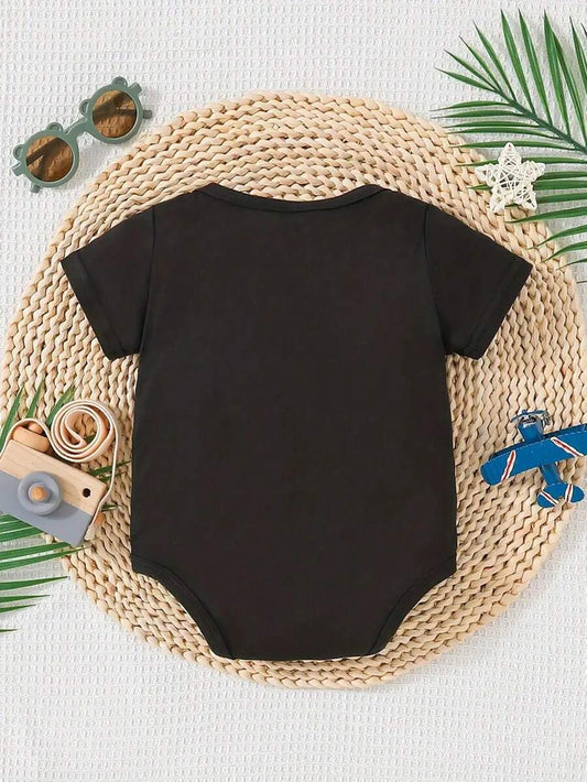 Letter Print Cute Bodysuit for Newborn Baby Daily Wear