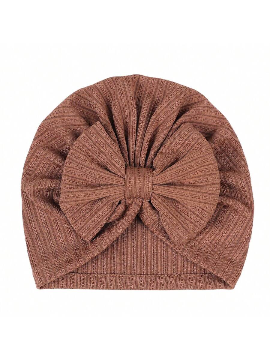 12Pack Big Bow Cotton and Linen Baby Hat Set for Cute Daily Wear