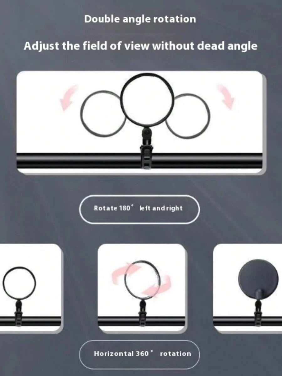 2pcs Portable Stroller Rearview Mirror Universal Baby Safety Mirror for Stroller and Pram