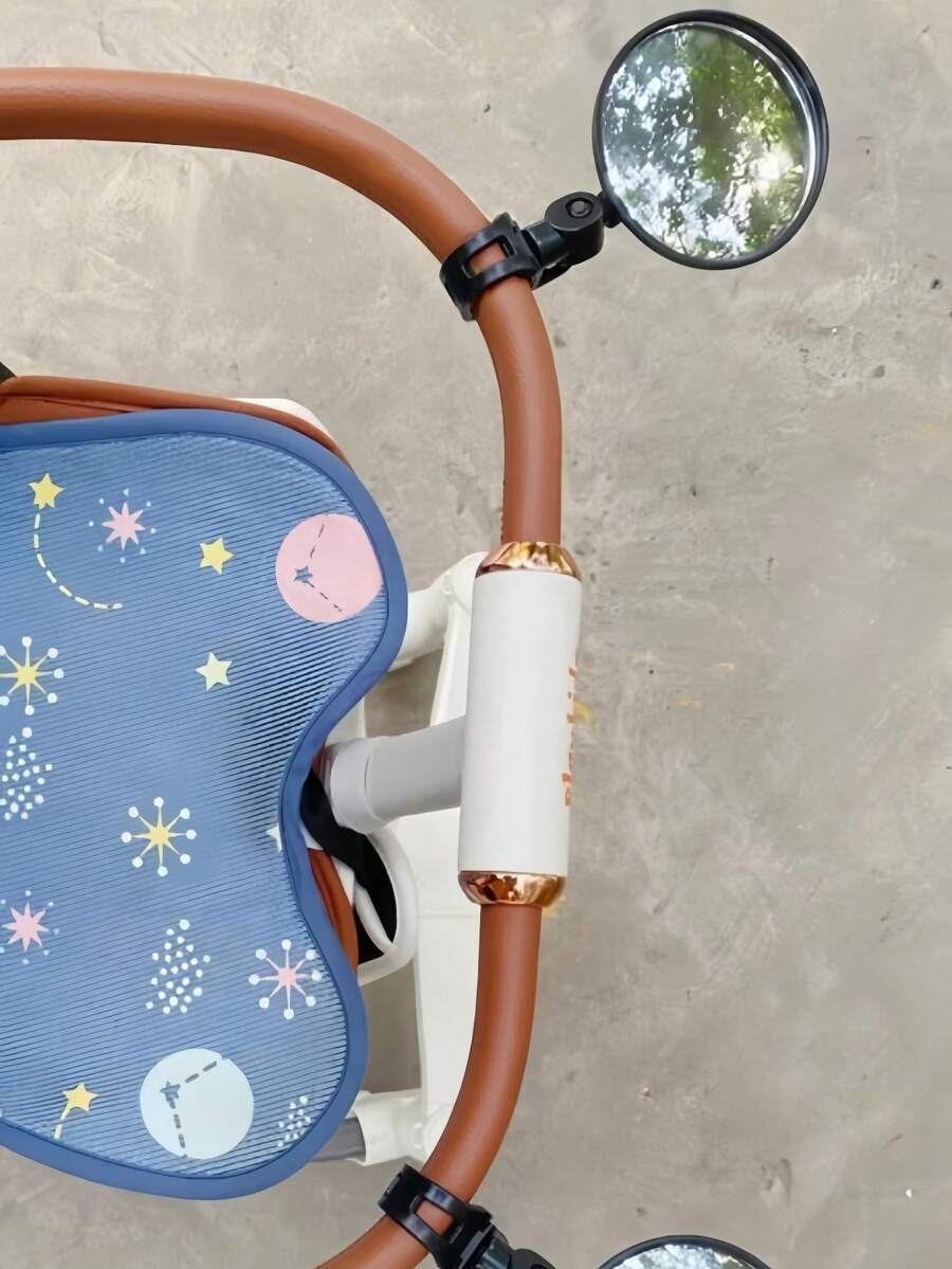 2pcs Portable Stroller Rearview Mirror Universal Baby Safety Mirror for Stroller and Pram