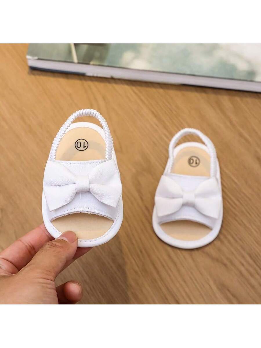0-15M Infant Bowknot Sandals - Cute Soft Sole Toddler Shoes